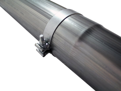 aFe Large Bore-HD 5 IN 409 Stainless Steel Cat-Back Exhaust System w/ Polished Tip