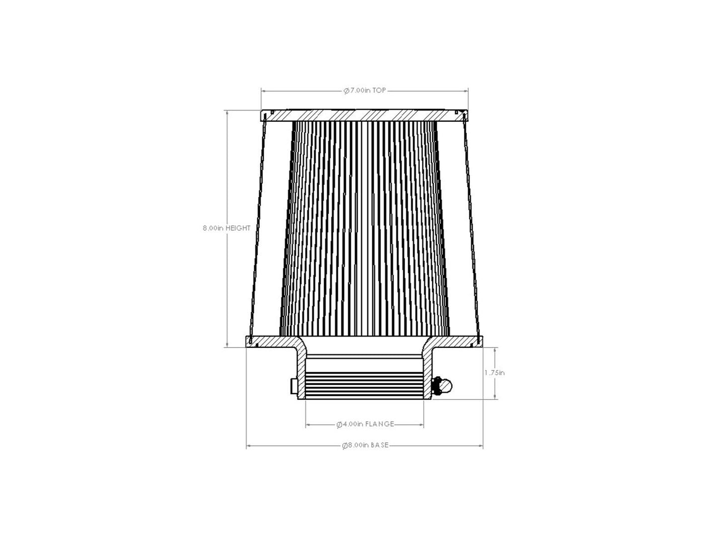 aFe Magnum FORCE Intake Replacement Air Filter w/ D2 Dura-Dry Media - 21-90009V