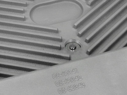aFe Street Series Transmission Pan Raw w/ Machined Fins - Ford 2011-2021 6.2L/6.7L
