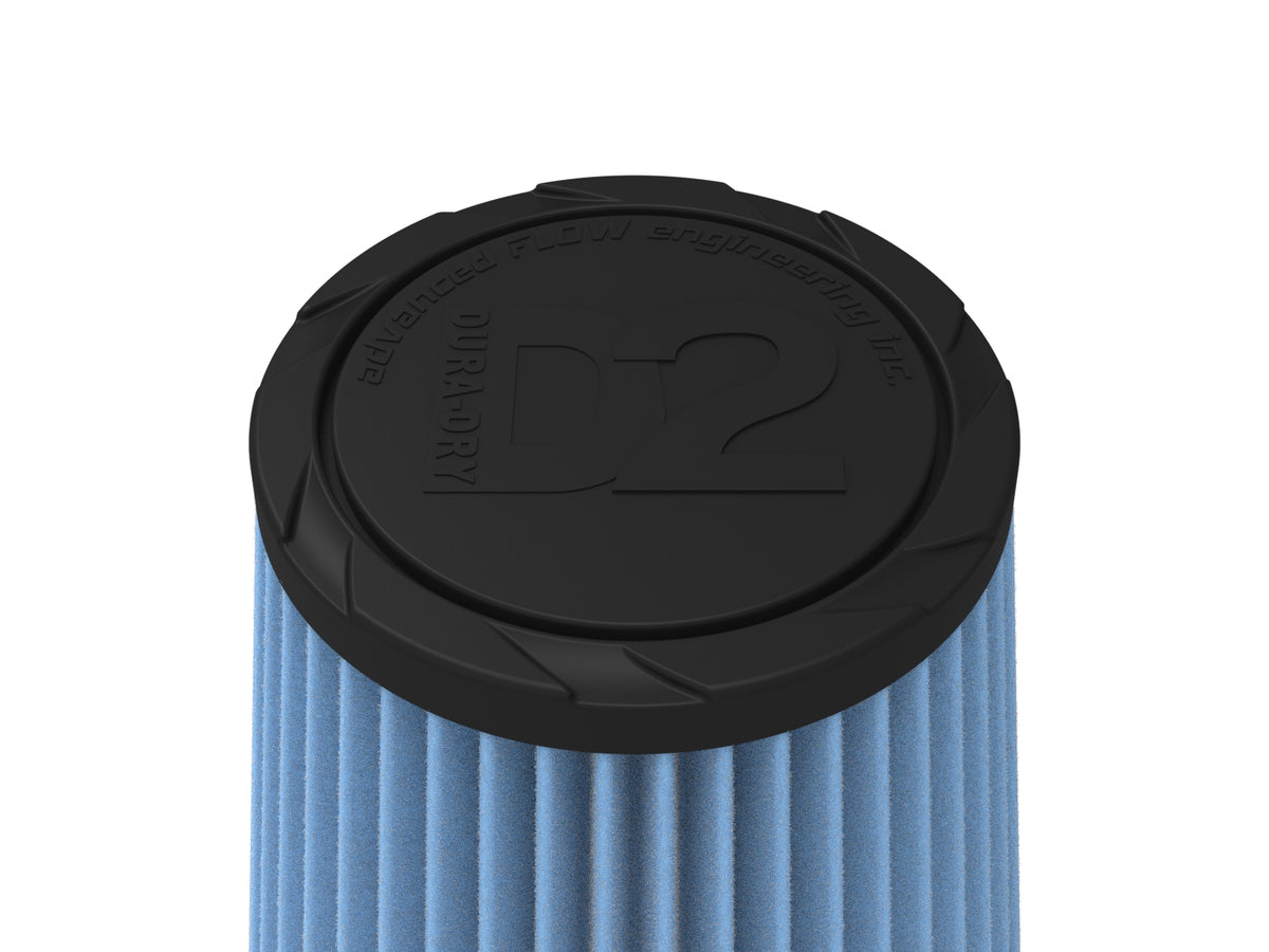 aFe Universal Clamp-On Air Filter w/ D2 Dura-Dry Media - 21-40507V