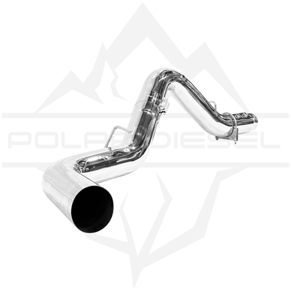 Polar 2011-2026 Duramax 6.6L 304SS 5" Polished DPF Back Exhaust
