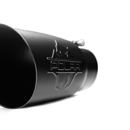Polar 304SS Black Oval Exhaust Tip