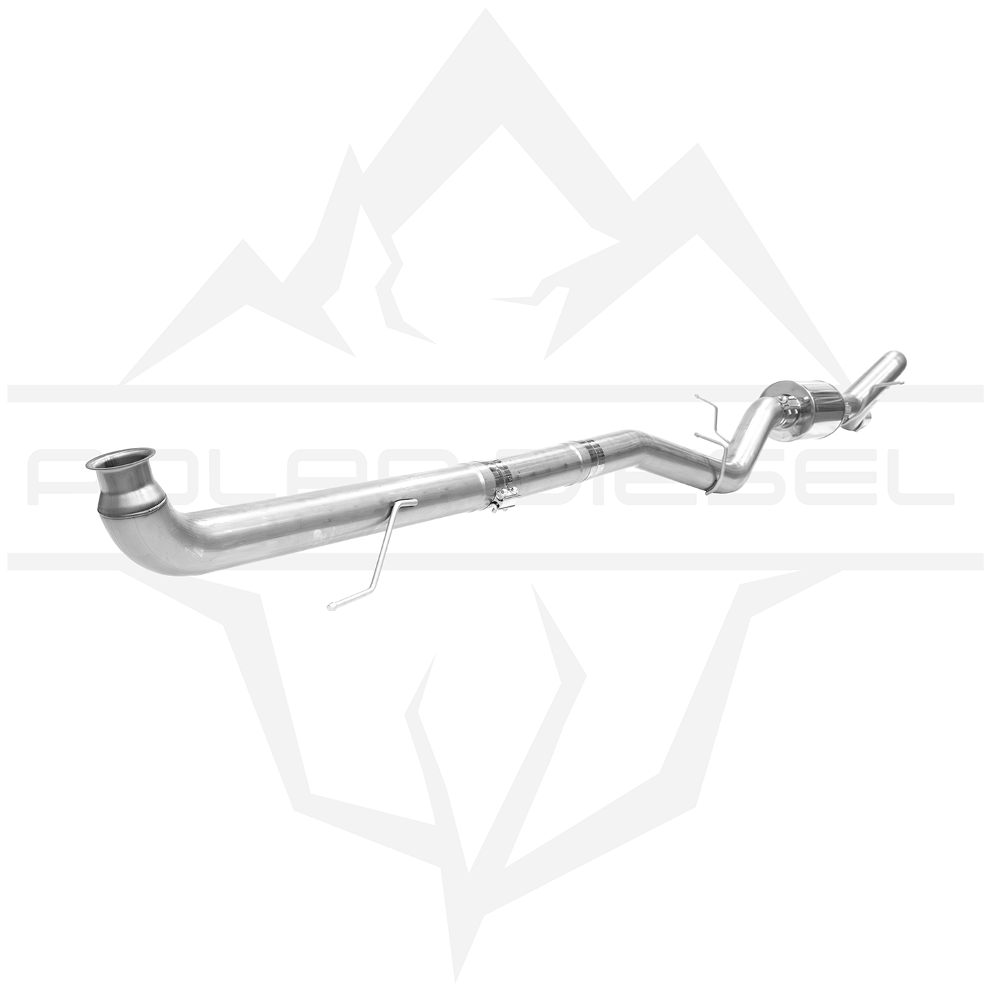 Polar 2007.5-2010 Duramax 6.6L 4" Exhaust With Muffler