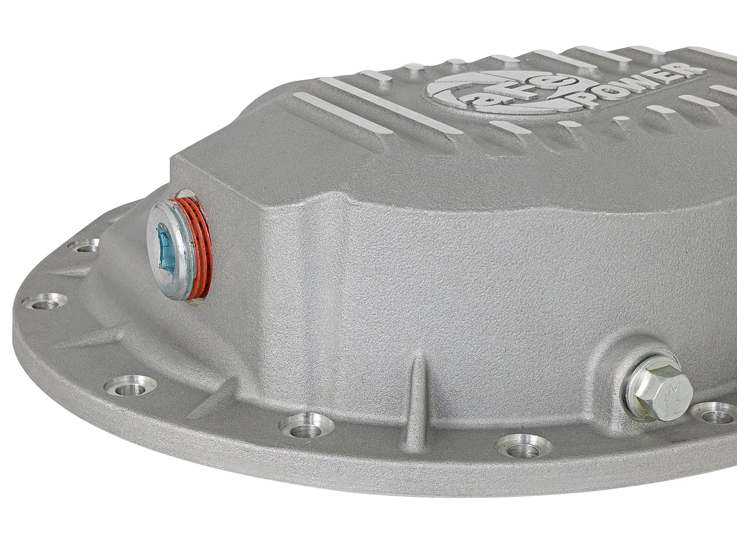 aFe Street Series Front Differential Cover Raw w/ Machined Fins - Dodge/Ram 2003-2013 5.9L/6.7L
