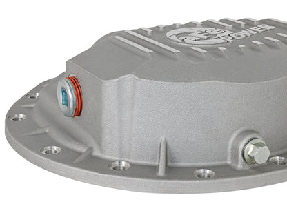 aFe Street Series Front Differential Cover Raw w/ Machined Fins - Dodge/Ram 2003-2013 5.9L/6.7L