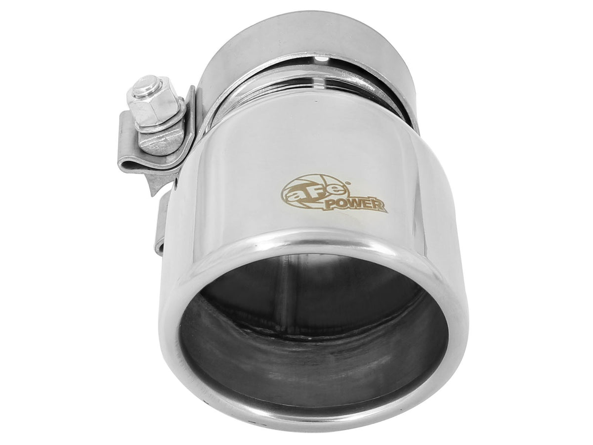 aFe MACH Force-Xp 304 Stainless Steel Clamp-on Exhaust Tip Polished - 49T25354-P06