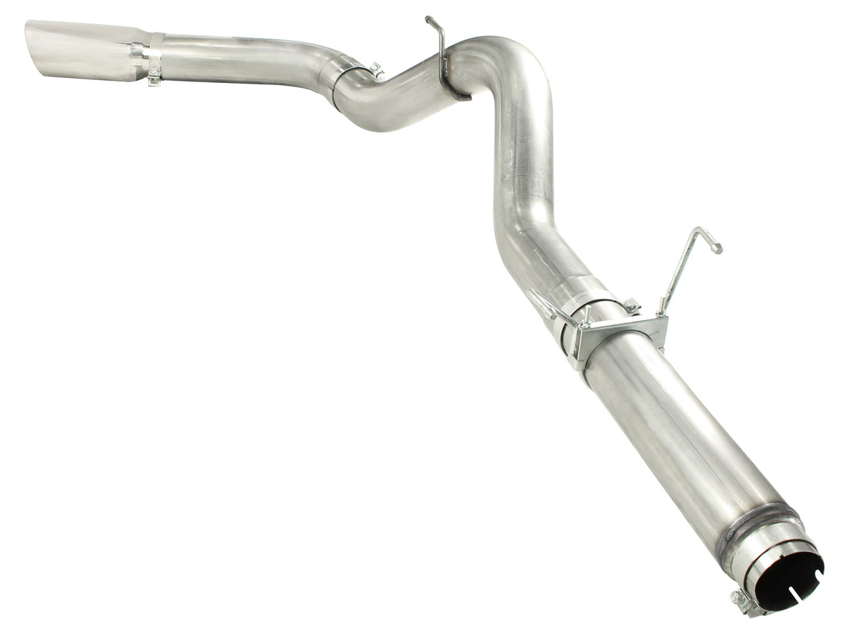 aFe ATLAS 5 IN Aluminized Steel DPF-Back Exhaust System w/Polished Tip - Dodge/Ram 2007-2012 6.7L