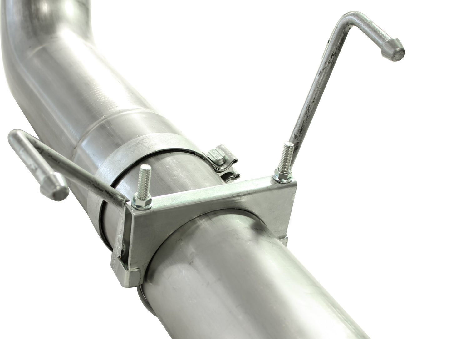 aFe Large Bore-HD 5 IN 409 Stainless Steel DPF-Back Exhaust System w/Black Tip - Dodge/Ram 2007-2012 6.7L