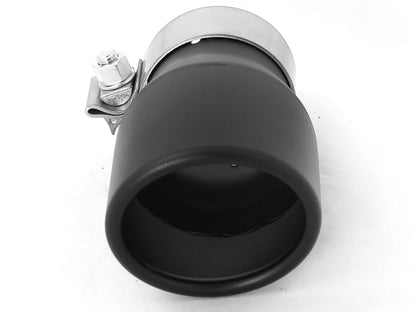 aFe MACH Force-Xp 409 Stainless Steel Clamp-on Exhaust Tip Black - 49T25354-B06