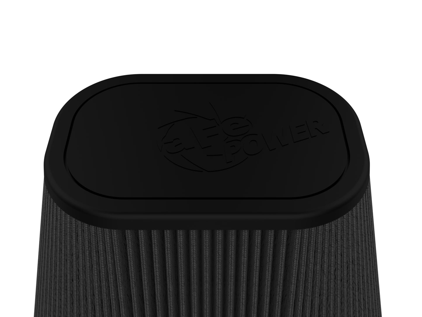 aFe Track Series Intake Replacement Air Filter w/ Black Pro 5R Media - Black, Flange Inside Diameter 5.50 x 7.50 in