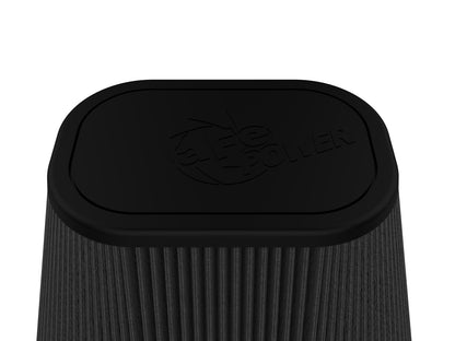 aFe Track Series Intake Replacement Air Filter w/ Black Pro 5R Media - Black, Flange Inside Diameter 5.50 x 7.50 in