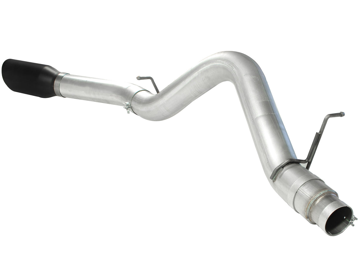 aFe ATLAS 5 IN Aluminized Steel DPF-Back Exhaust System w/Black Tip - Chevy/GMC 2011-2016 6.6L