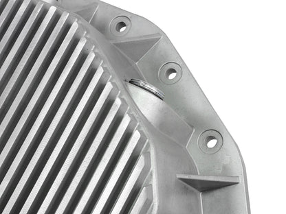 aFe Street Series Rear Differential Cover Raw w/ Machined Fins - Dodge/Ram 2003-2013 5.7L/5.9L