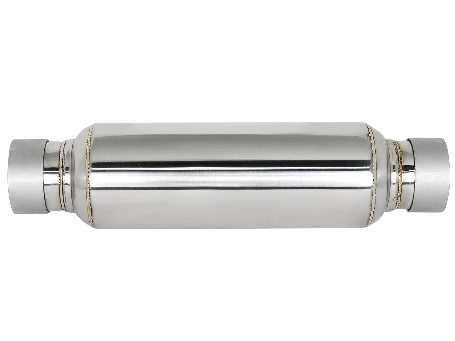 aFe MACH Force-Xp 304 Stainless Steel 2.5 IN Inet/Outlet Resonator 16 IN L