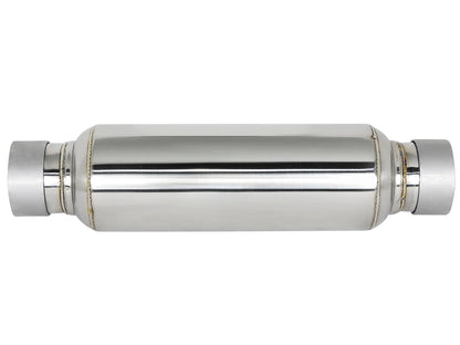 aFe MACH Force-Xp 304 Stainless Steel 2.5 IN Inet/Outlet Resonator 16 IN L