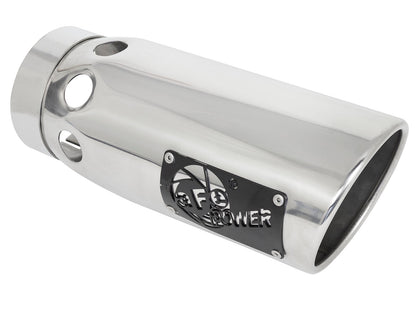 aFe MACH Force-Xp 304 Stainless Steel Intercooled Clamp-on Exhaust Tip Polished - 49T40501-P121