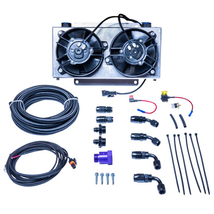 ATS Universal Transmission Cooler Kit, 19 Row w/ Dual Fan 3/8 Inch Lines
