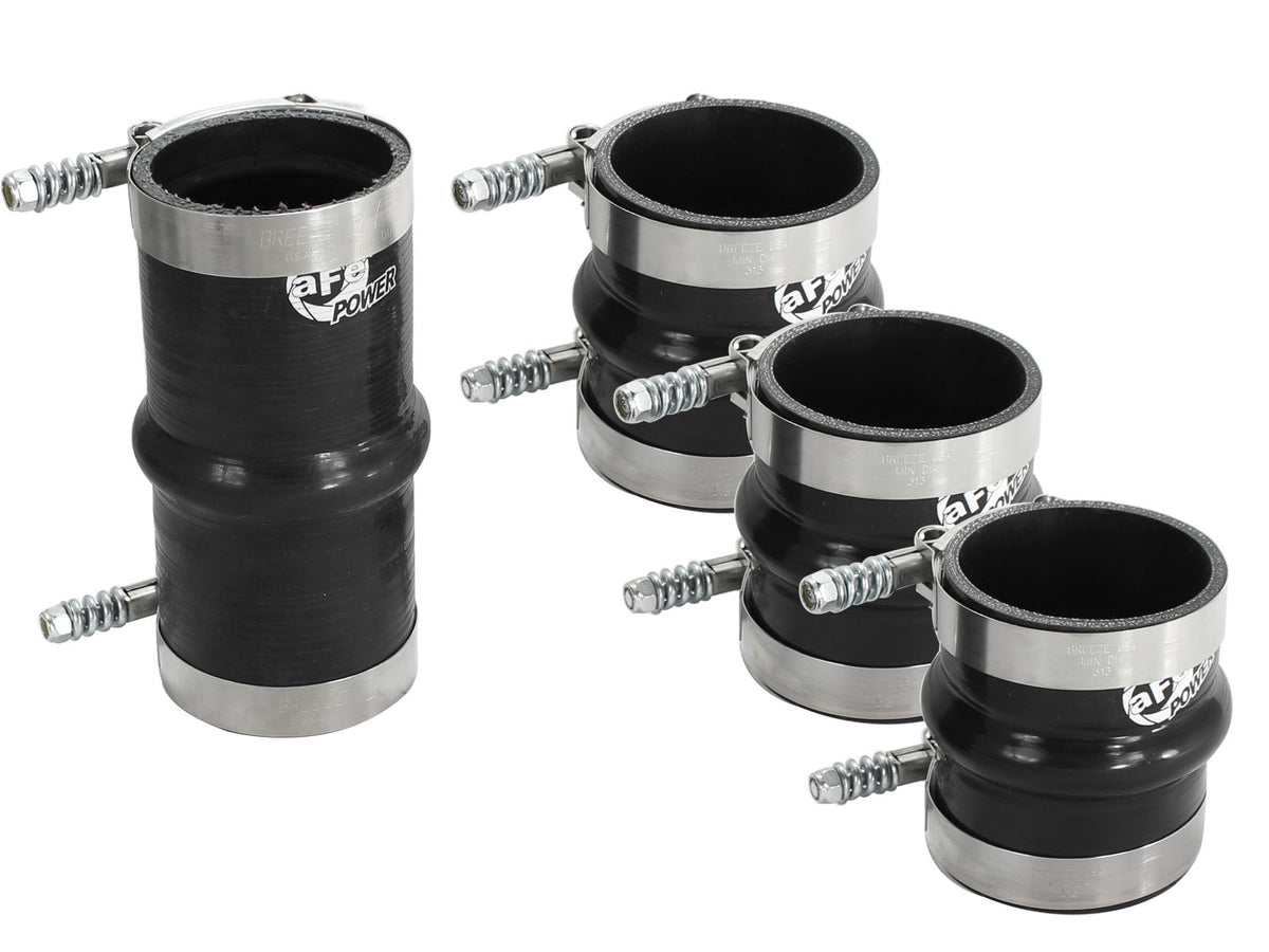 aFe BladeRunner Intercooler Couplings & Clamps Kit; aFe & Factory Replacement