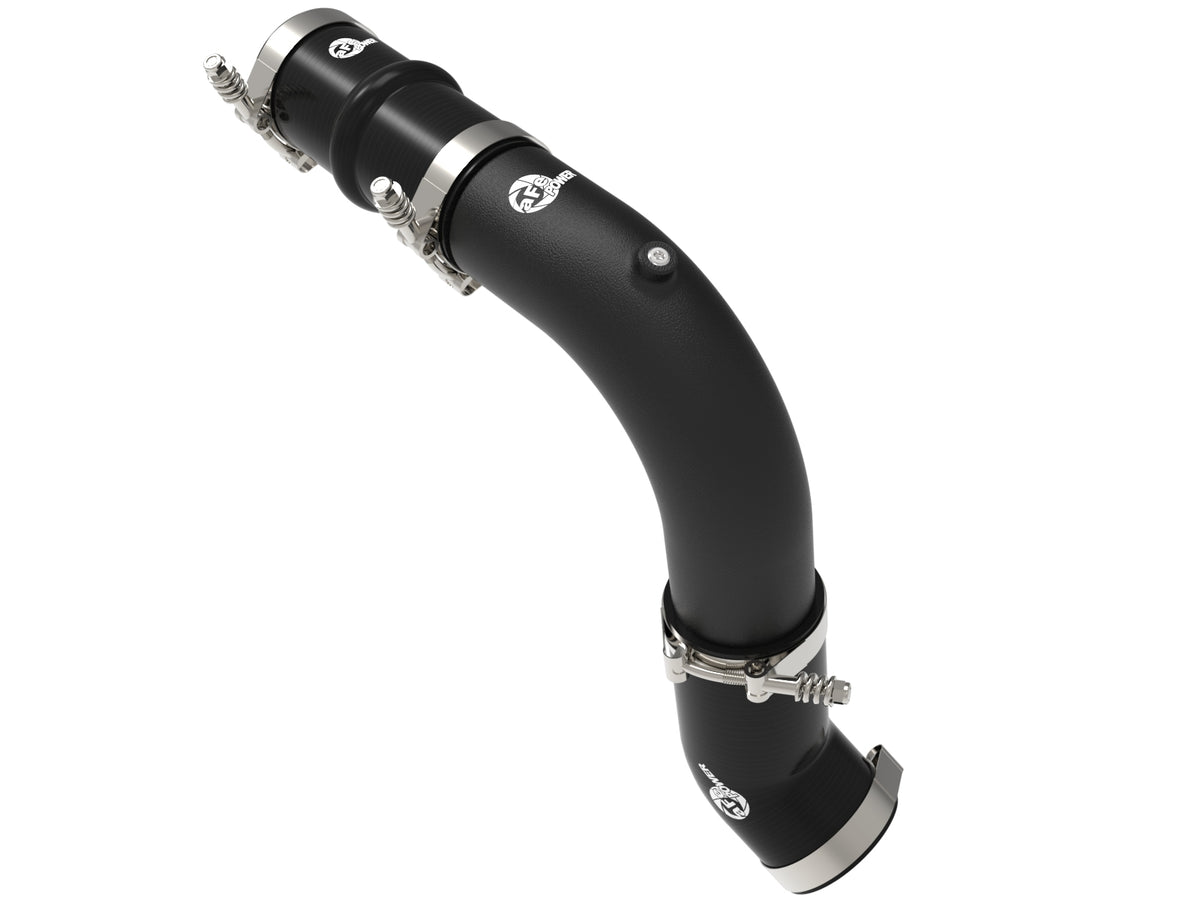 aFe BladeRunner 2-1/2 IN to 3 IN Aluminum Hot-Side Charge Pipe Black
