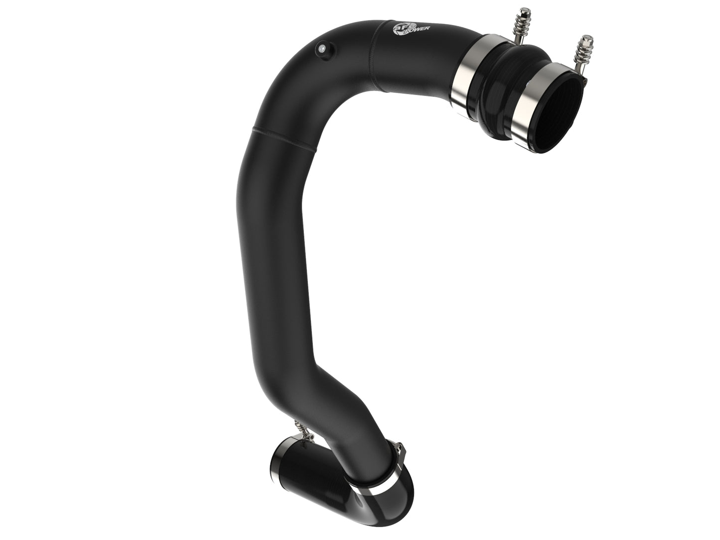 aFe BladeRunner 3 IN Aluminum Hot Charge Pipe Black - Ford 2008-2010 6.4L