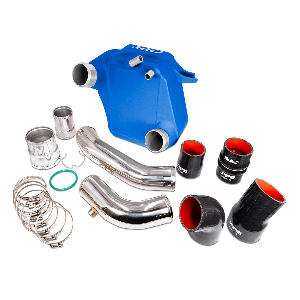 PPE 2011-2023 Ford 6.7L Air To Water Intercooler Kit Blue PPE Performance