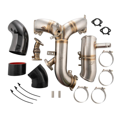 PPE Turbo Inlet and Intake Manifold Kit - Ford 6.7L Powerstroke 2020-2025 - Brushed