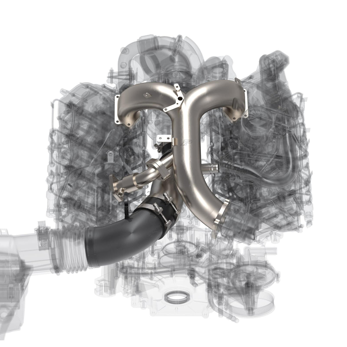 PPE Turbo Inlet and Intake Manifold Kit - Ford 6.7L Powerstroke 2020-2025 - Brushed