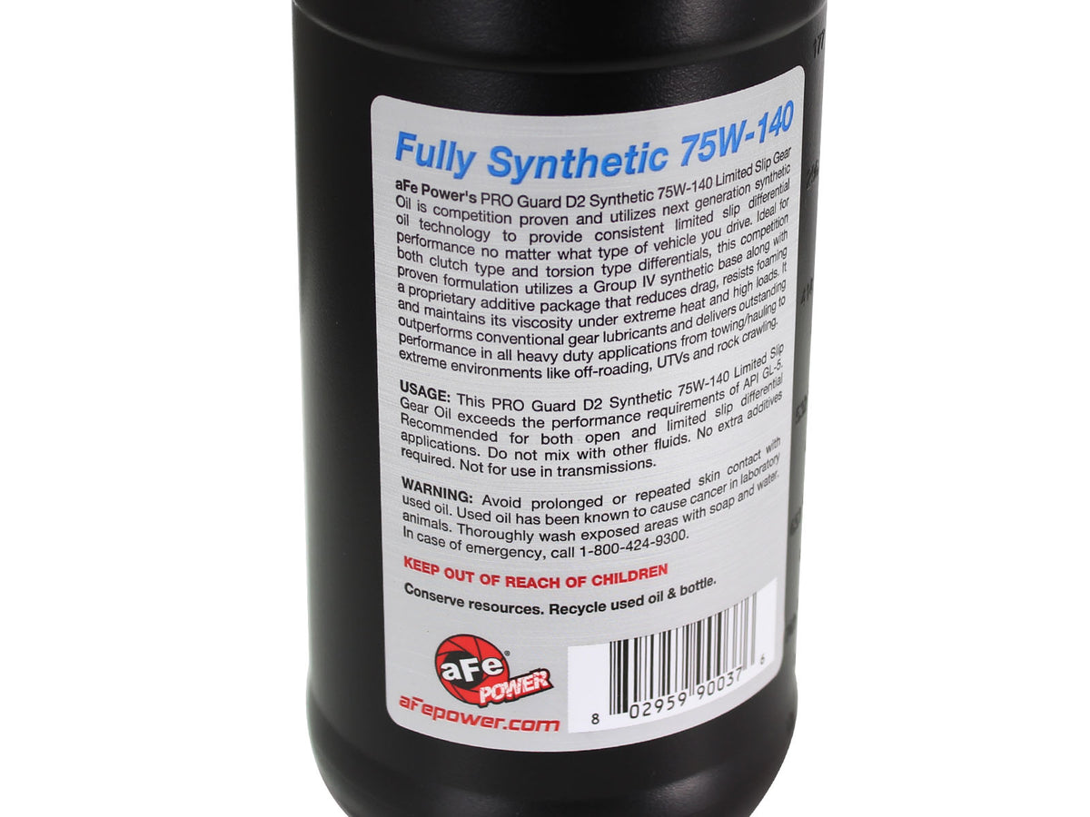 aFe Chemicals Pro GUARD D2 Synthetic Gear Oil 75W-140, 1 Qt.