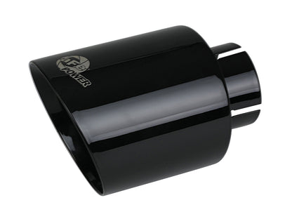 aFe MACH Force-Xp 409 Stainless Steel Clamp-on Exhaust Tip Black - 49T25454-B071