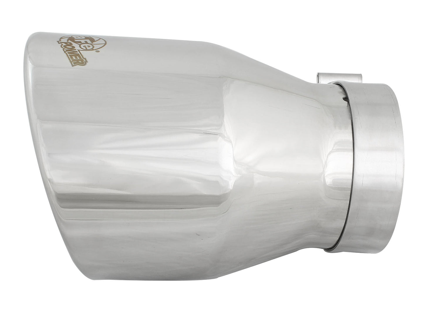 aFe MACH Force-Xp 304 Stainless Steel Clamp-on Exhaust Tip Polished - 49T40604-P09