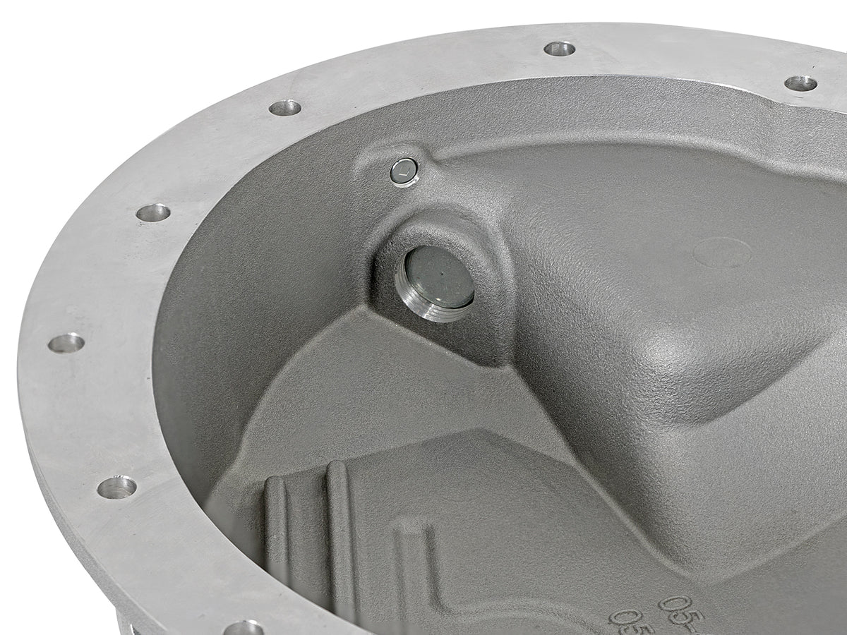 aFe Street Series Front Differential Cover Raw w/ Machined Fins - Dodge/Ram 2003-2013 5.9L/6.7L