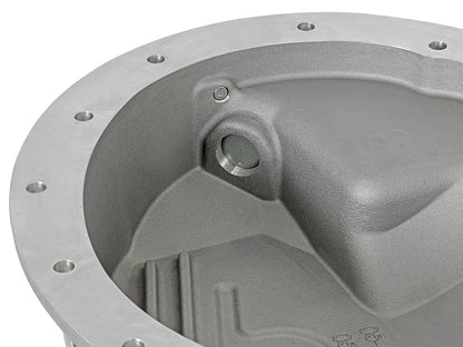 aFe Street Series Front Differential Cover Raw w/ Machined Fins - Dodge/Ram 2003-2013 5.9L/6.7L