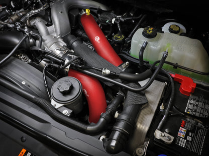aFe BladeRunner Aluminum Hot and Cold Charge Pipe Kit Red - 46-20734-R