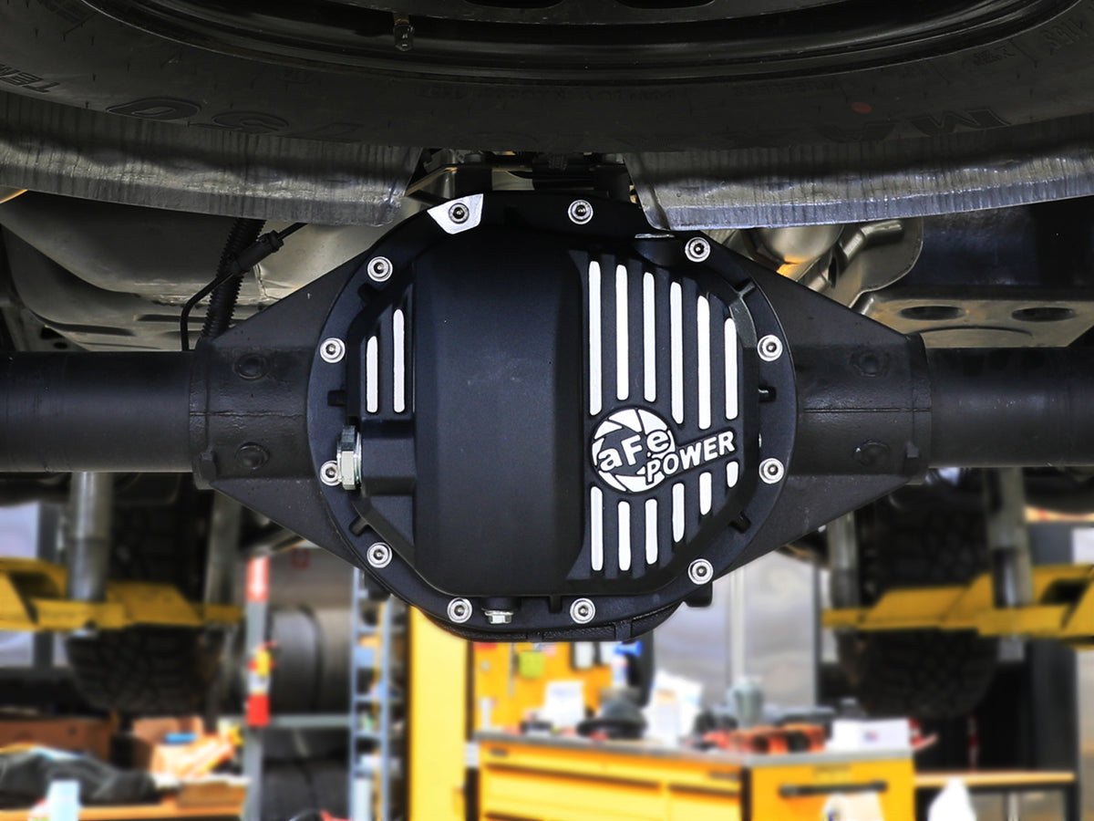 aFe Pro Series AAM 9.5/9.76 Rear Differential Cover Black w/ Machined Fins