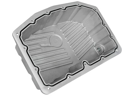 aFe Street Series Engine Oil Pan Raw w/ Machined Fins - Ford 2011-2026 6.7L