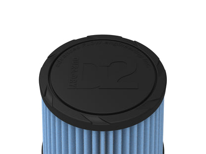 aFe Universal Clamp-On Air Filter w/ D2 Dura-Dry Media - 21-35009V
