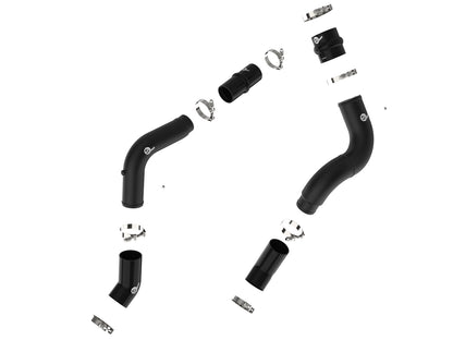 aFe BladeRunner Aluminum Hot and Cold Charge Pipe Kit Black - Ram 2019-2023 6.7L