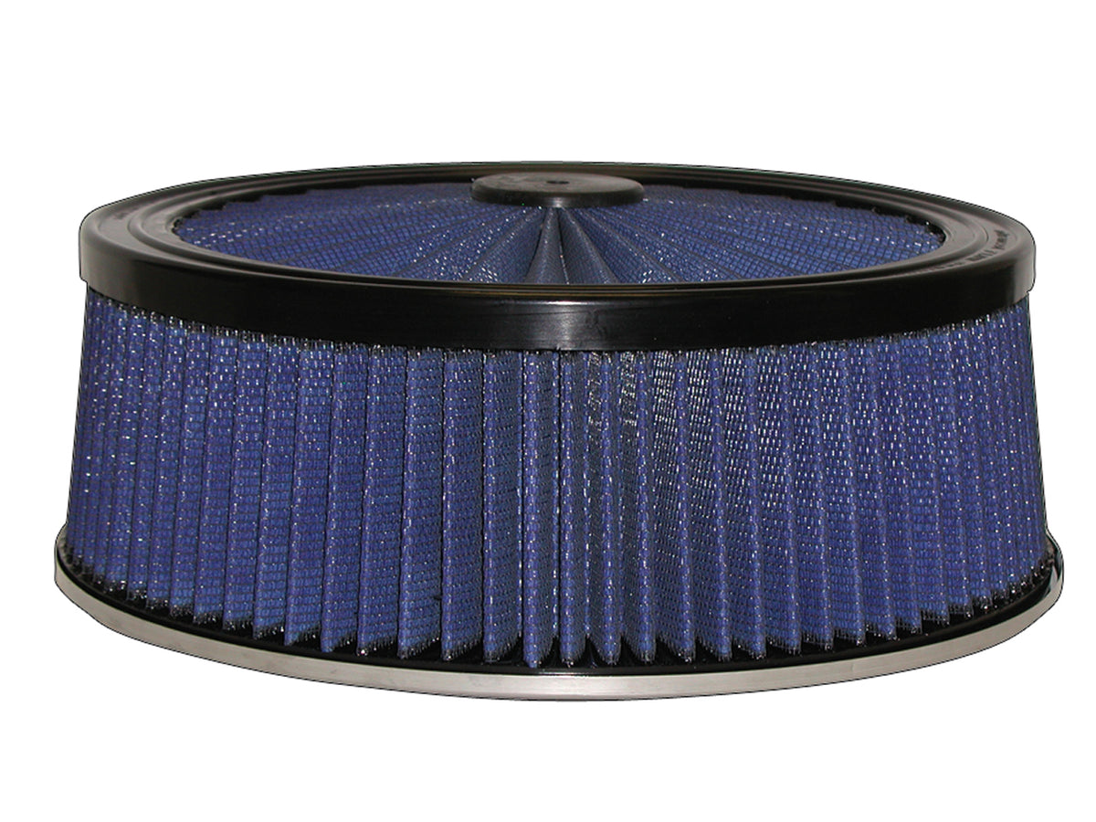 aFe Magnum FLOW T.O.P. Universal Round Racing Air Filter w/ Pro 5R Media - Height 5 in