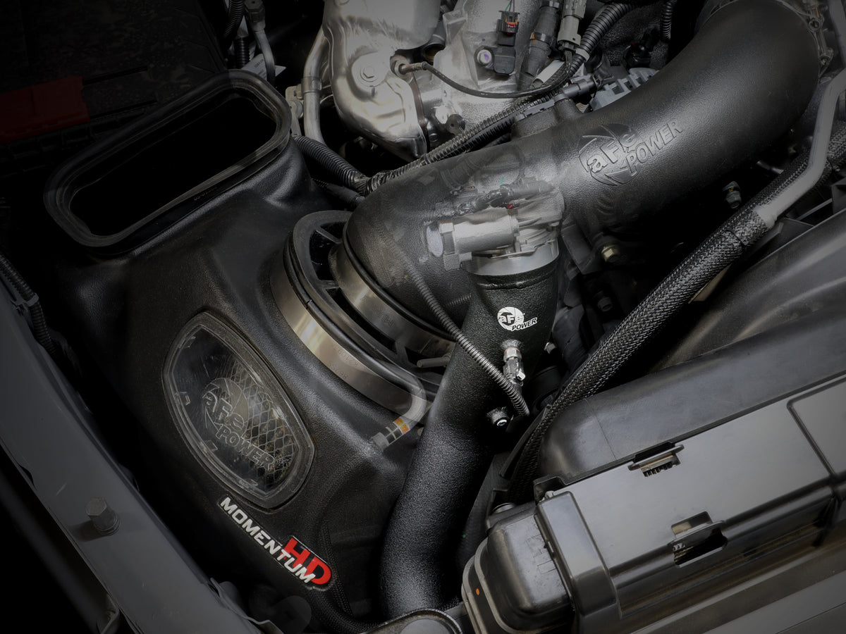 aFe BladeRunner 3-1/2 IN Aluminum Cold Charge Pipe Black - Chevy/GMC 2024-2026 6.6L