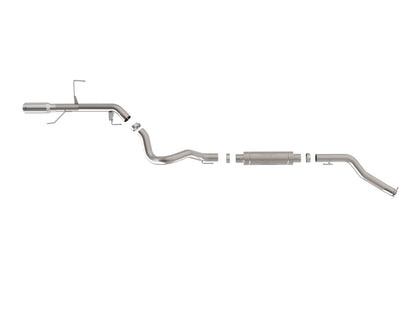 aFe Vulcan Series 3 IN Stainless Steel Rear Exit Exhaust System w/ Polished Tip - 2022-2026 3.3L