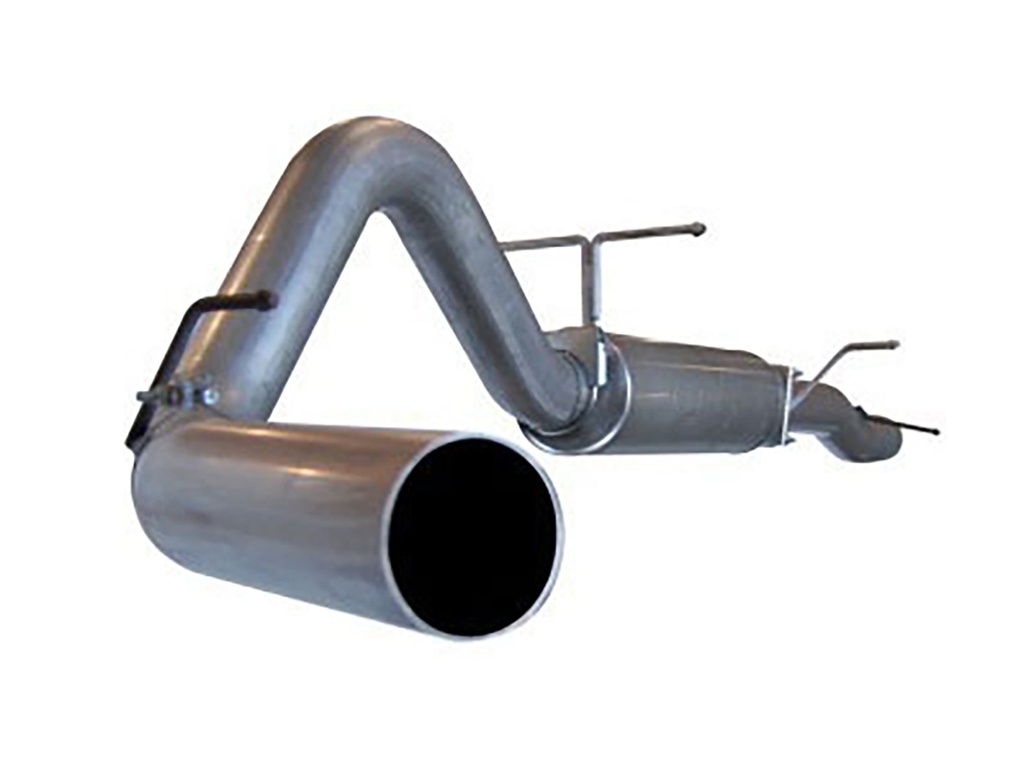aFe Large Bore-HD 4 IN 409 Stainless Steel Cat-Back Exhaust System w/o Tip - Ford 2004-2007 6.0L
