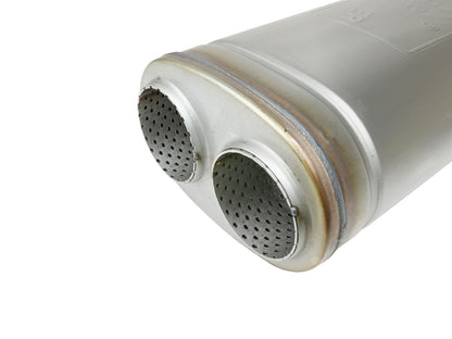 aFe MACH Force-Xp 409 Stainless Steel Muffler - Inlet Inside Diameter 3 in, Inlet Type Dual