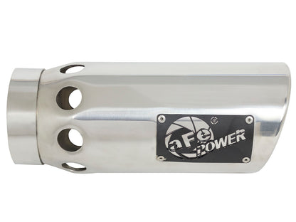 aFe MACH Force-Xp 304 Stainless Steel Intercooled Clamp-on Exhaust Tip Polished - 49T40501-P121