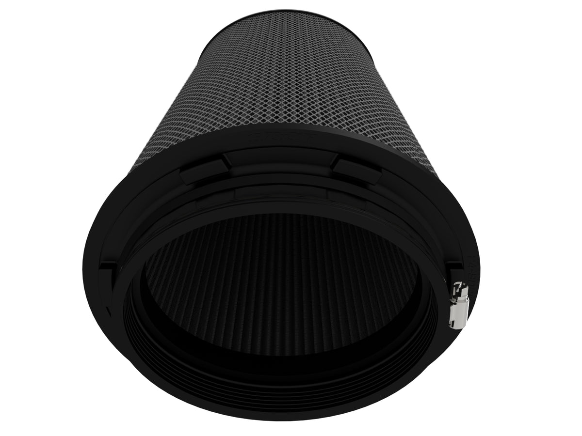aFe Magnum FORCE Intake Replacement Air Filter w/ Black Pro 5R Media - Flange Inside Diameter 6.75 x 5 in, Height 18 in