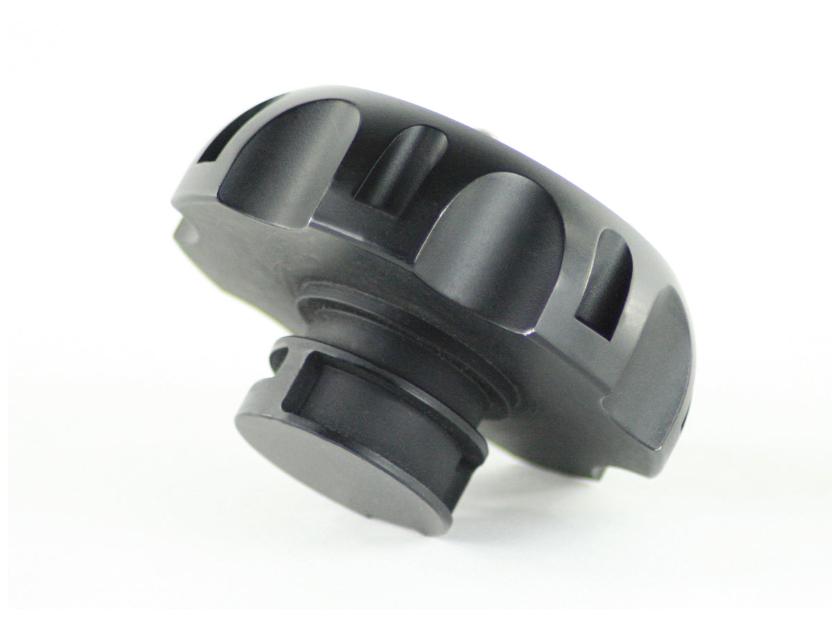 aFe Machined Billet Aluminum Oil Fill Cap - Matte Black - Dodge/Ram 2003-2014 5.9L/6.7L