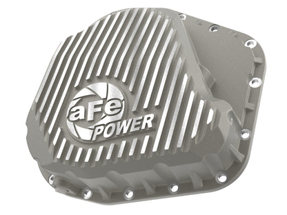 aFe Street Series Rear Differential Cover Raw w/ Machined Fins - Ford 2023-2026 6.7L/7.3L
