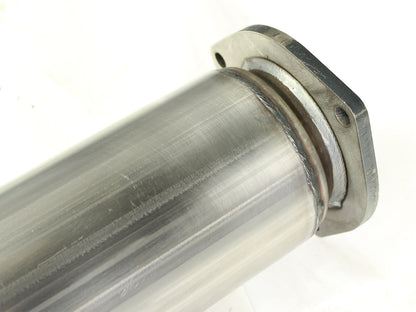 aFe Large Bore-HD 5 IN 409 Stainless Steel DPF-Back Exhaust System w/Polished Tip - Ford 2011-2014 6.7L