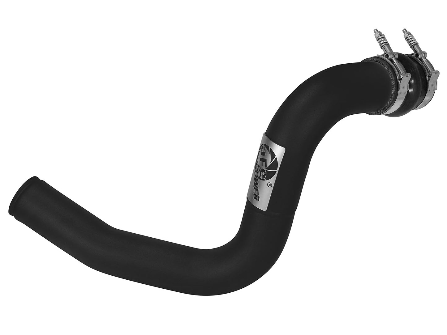aFe BladeRunner 3 IN Aluminum Hot Charge Pipe Black - Ford 1999-2003 7.3L