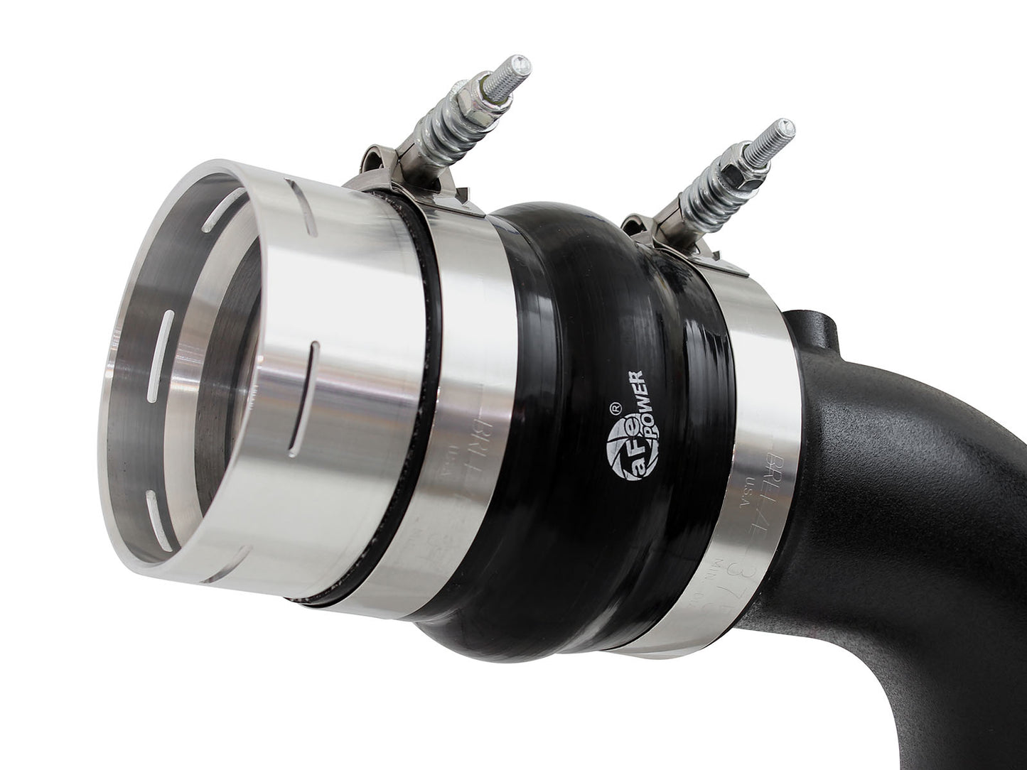 aFe BladeRunner 3 IN Aluminum Cold Charge Pipe Black - Ford 2011-2016 6.7L
