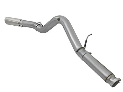 aFe Large Bore-HD 5 IN 409 Stainless Steel DPF-Back Exhaust System w/Polished Tip - Chevy/GMC 2016 6.6L